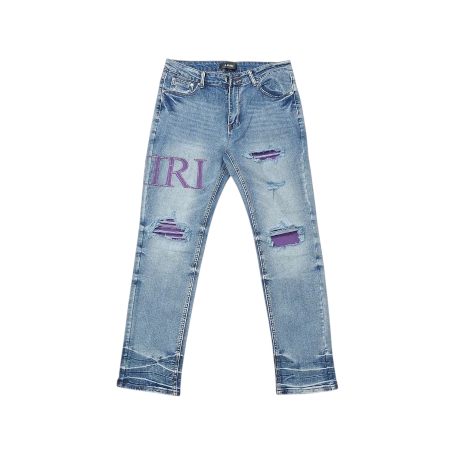 “Core Logo MX1” Jeans (Light Blue/Purple) — Amiri