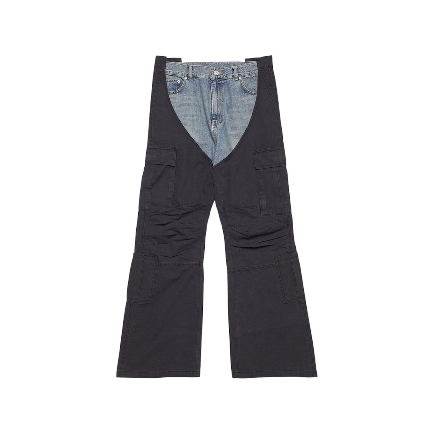 “Biker Cargo-Denim” Pants (Blue/Navy) — Protocol Index