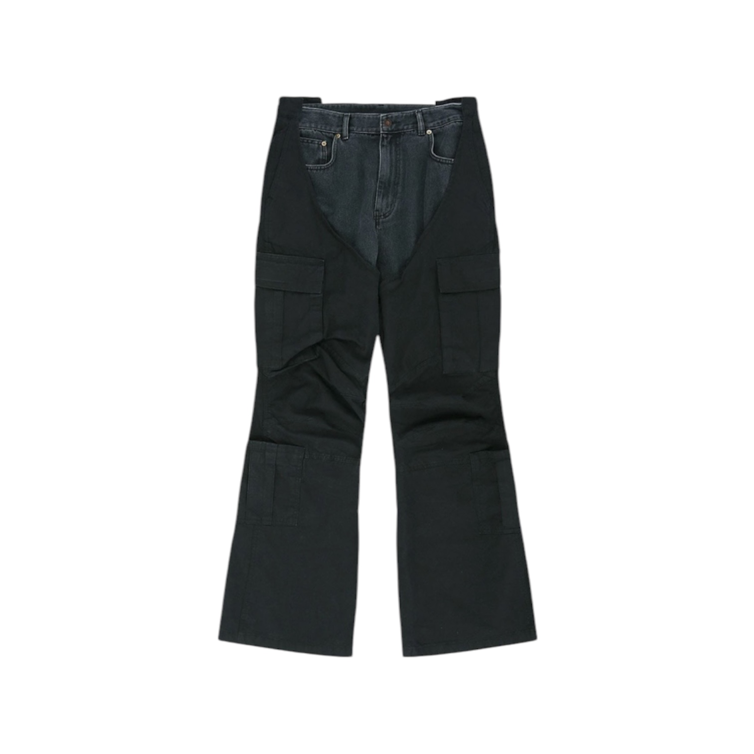 “Biker Cargo-Denim” Jeans (Black) — Protocol Index