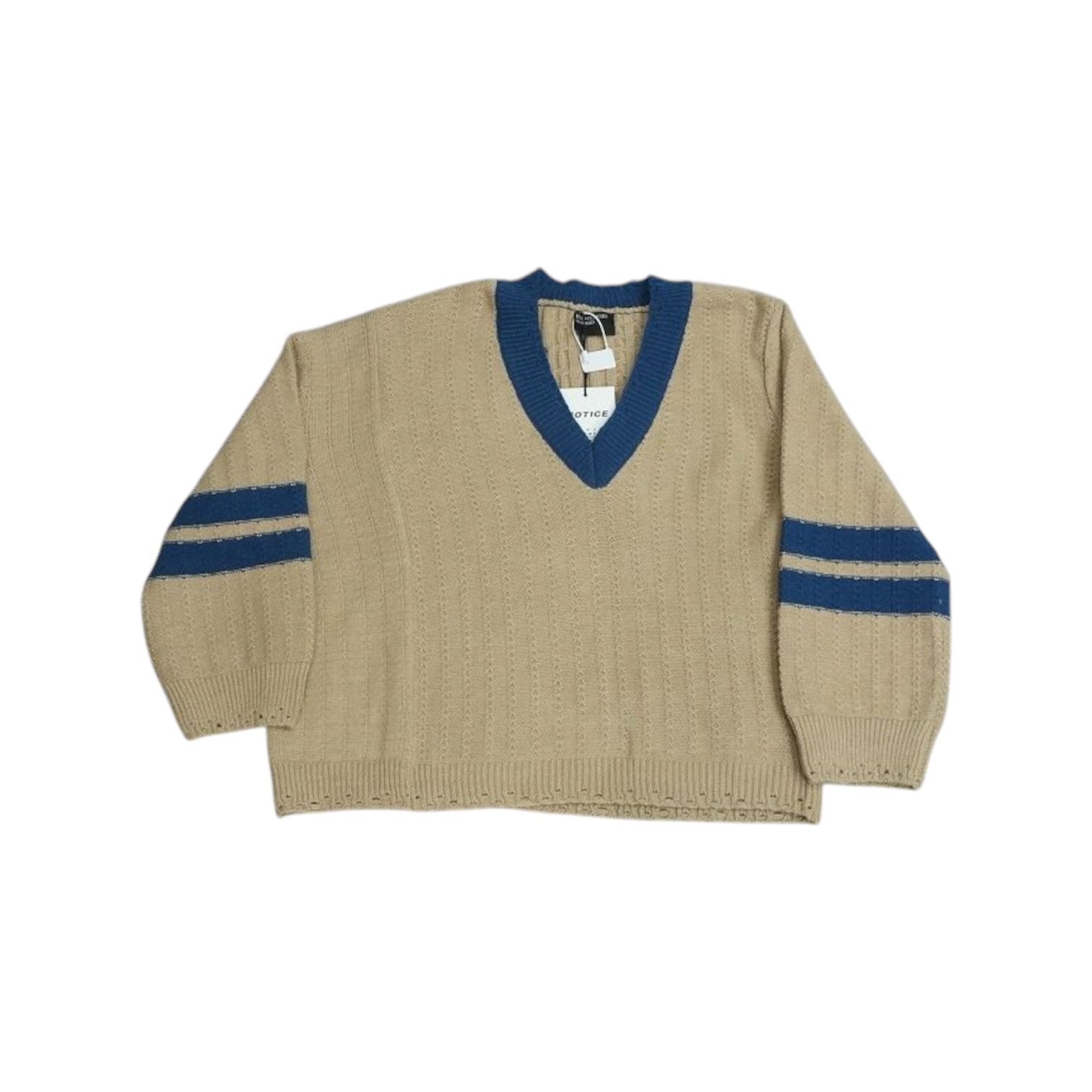 “Camel-Navy Collar” Sweater — Enfants Riches Déprimés
