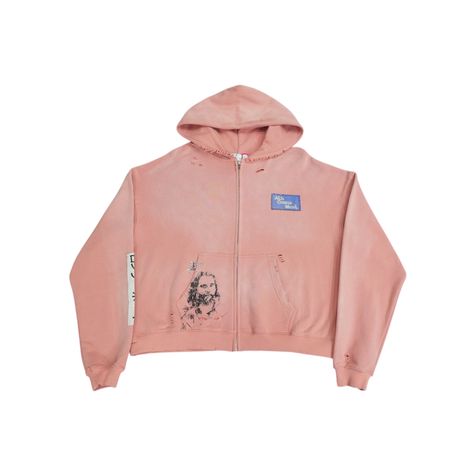 “Alta Cienega” Zip Hoodie (Pink) — Paly Hollywood