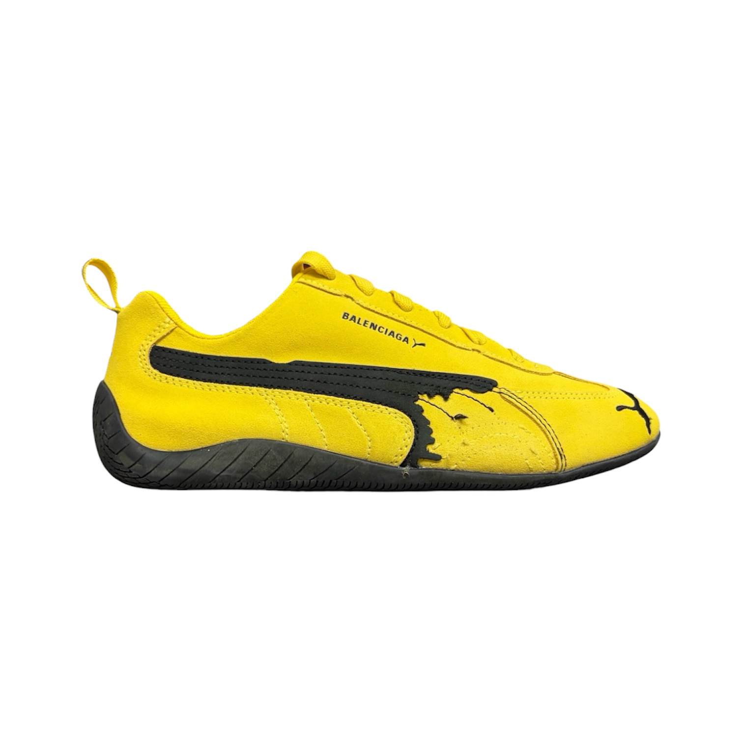 “PUMA Speedcat Suede” Sneakers (Yellow/Black) — Balenciaga