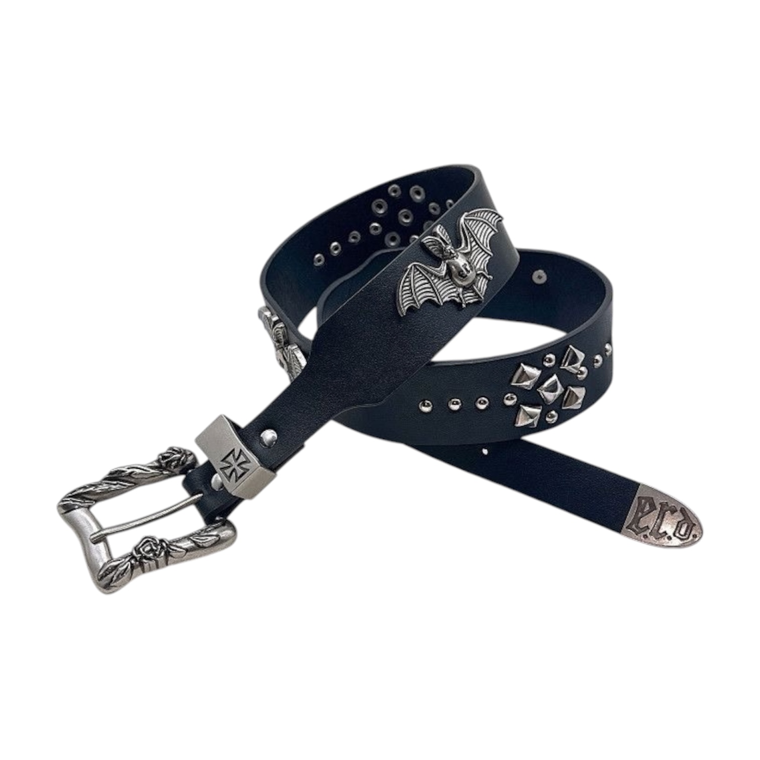 “Bat Studded” Belt (Black) — Enfants Riches Déprimés