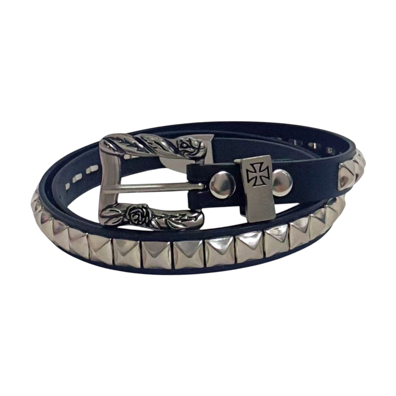 “Pyramid Studded” Belt (Blue) — Enfants Riches Déprimés