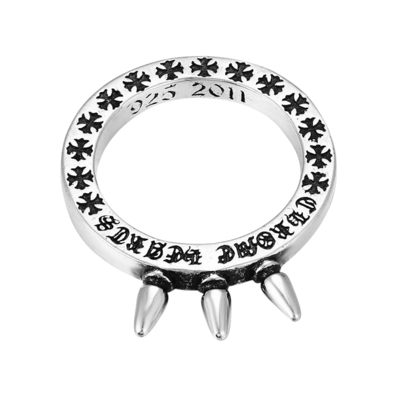 “Baby Bell Three Spikes” Ring — Chrome Hearts