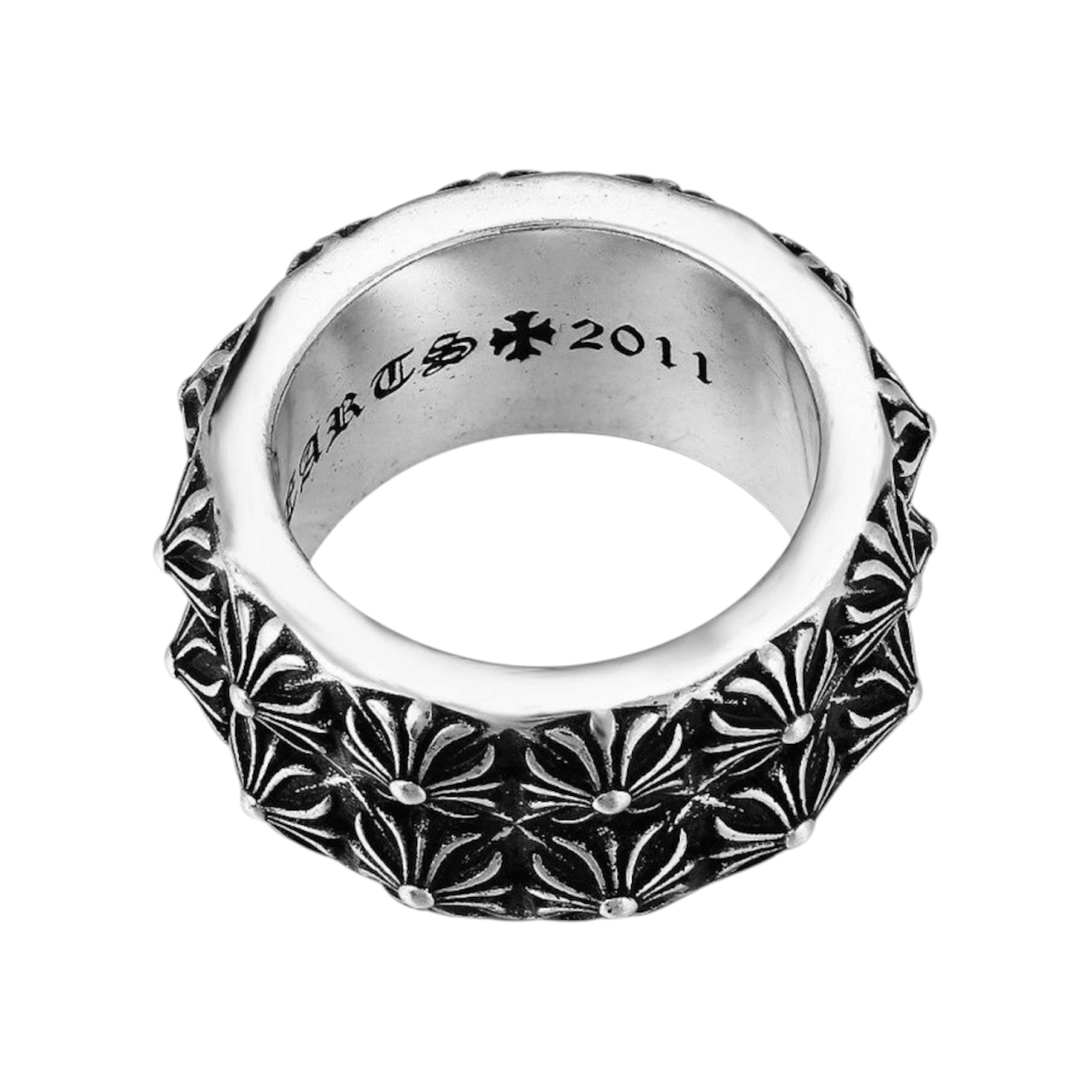 “Double Floral Cross” Ring — Chrome Hearts