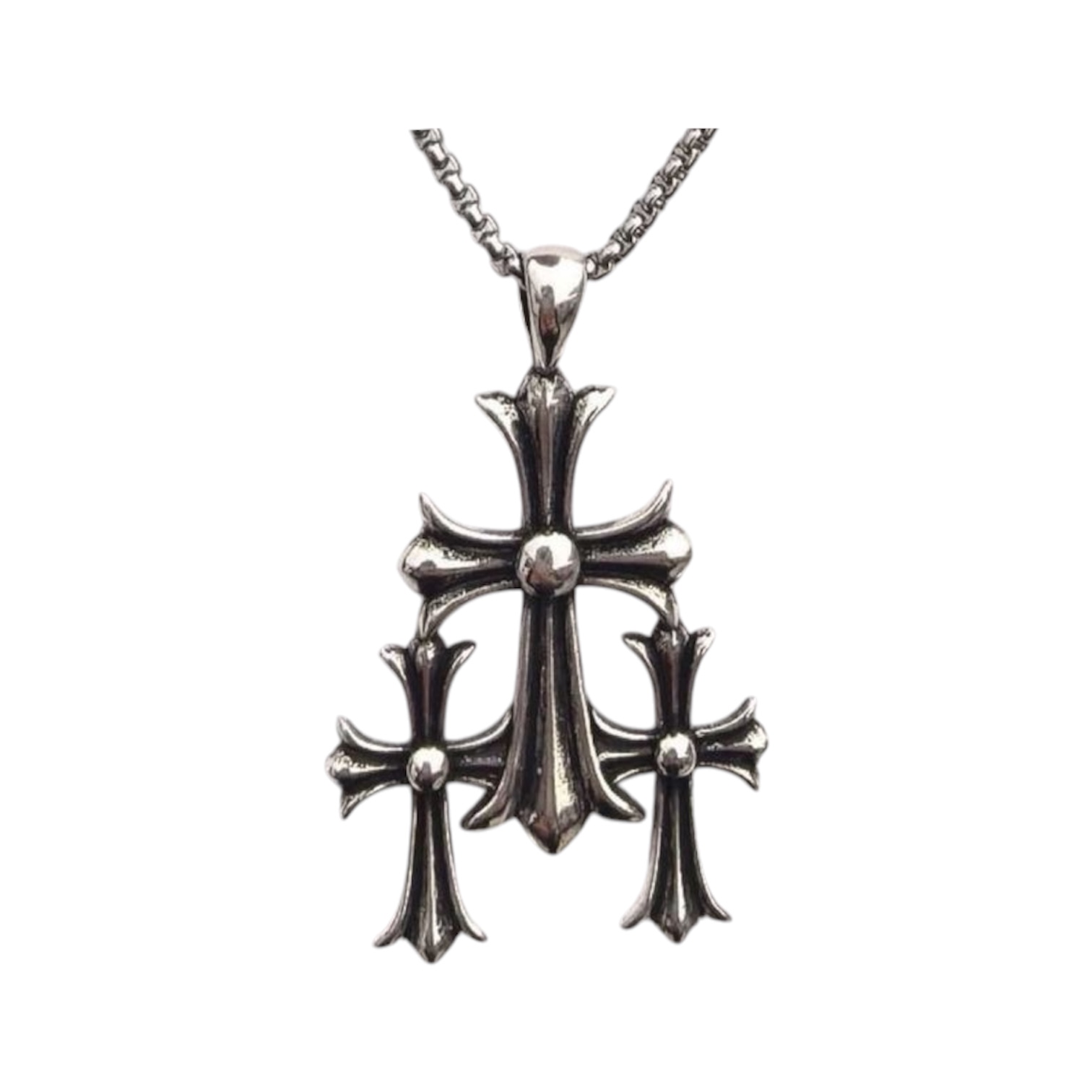 “Triple Cross” Necklace — Chrome Hearts