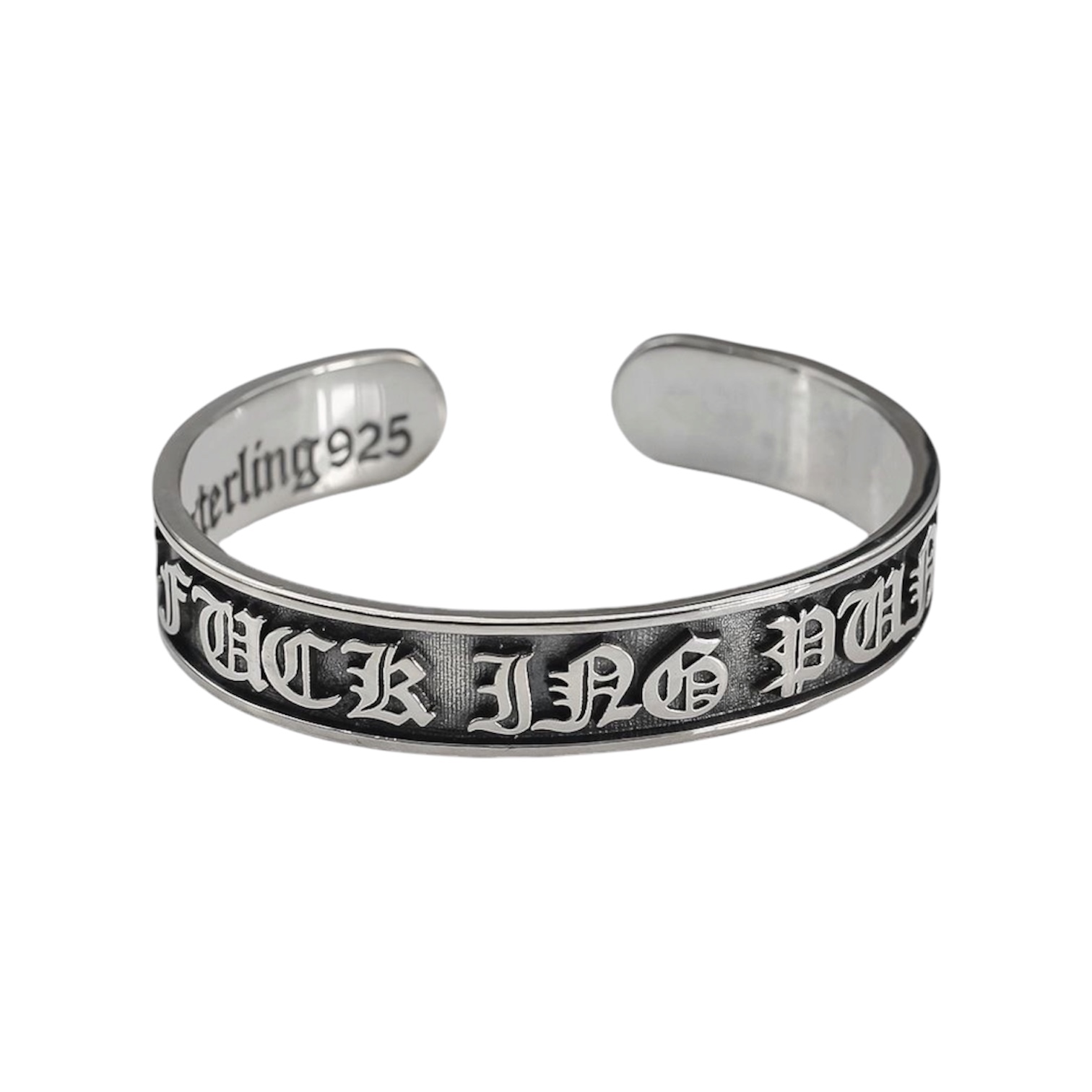 “FUCK YOU Bangle” Bracelet — Chrome Hearts