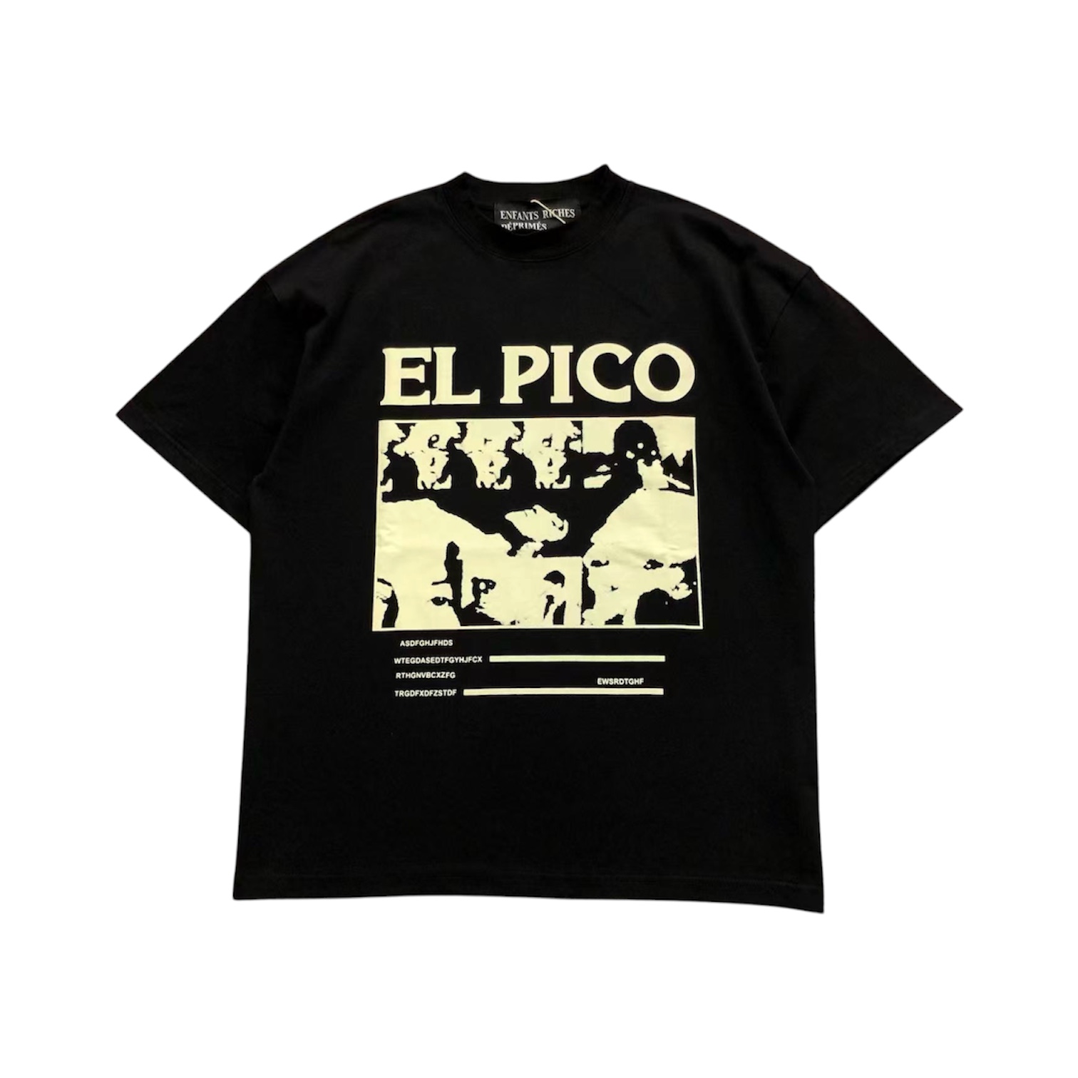 “El Pico Graphic” Tee (Black) — Enfants Riches Déprimés