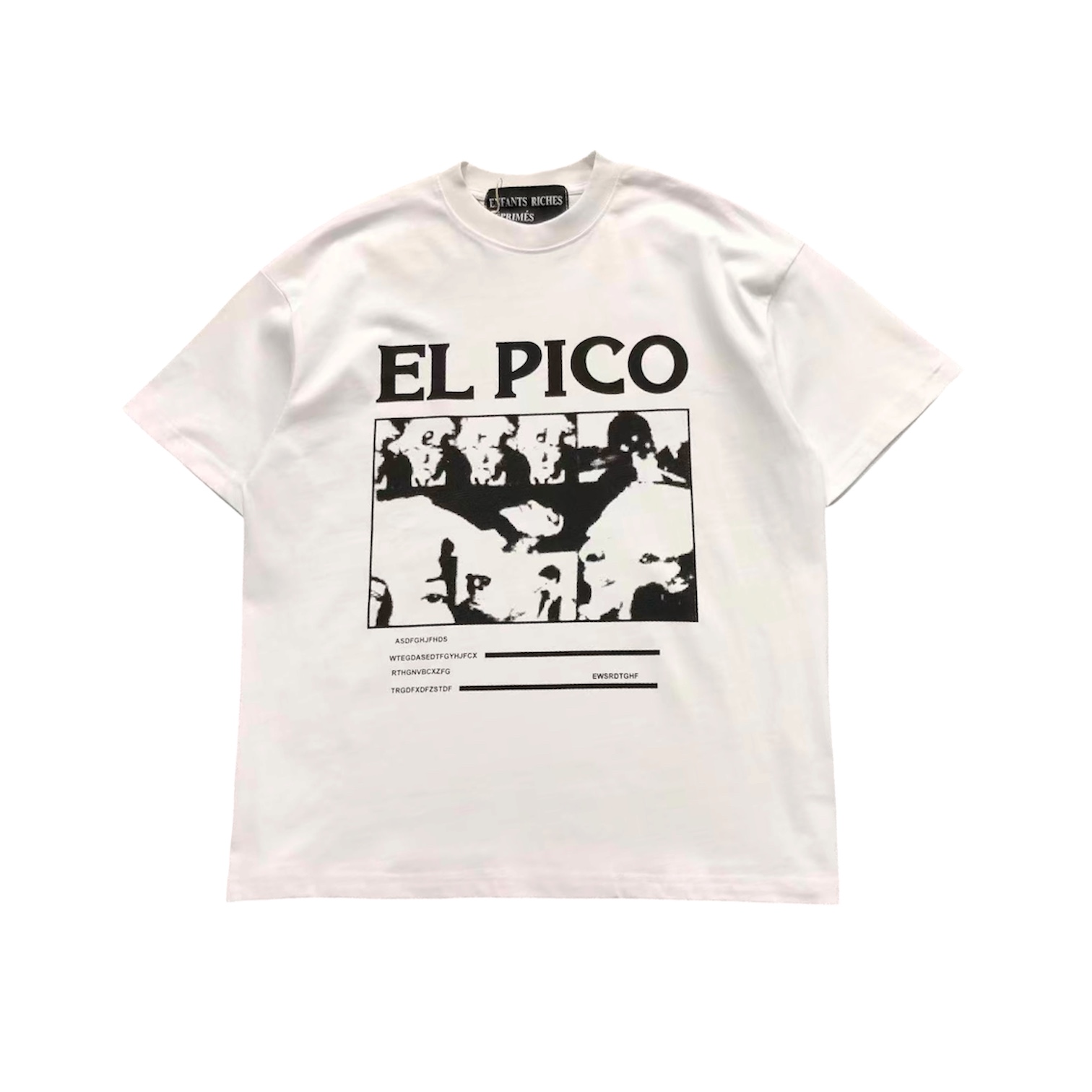 “El Pico Graphic” Tee (White) — Enfants Riches Déprimés